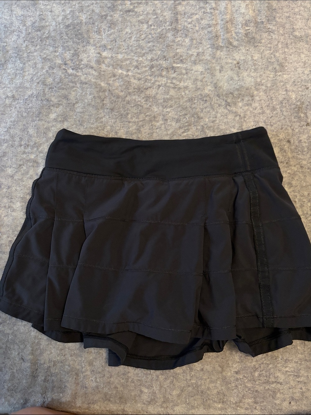 lululemon athletica Black Athletic Skort with Built-In Liner